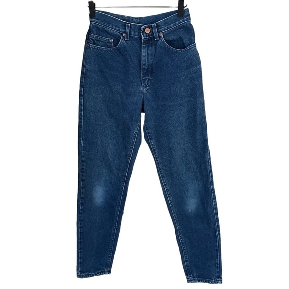 Vintage LEE Mom Jeans High Waisted Dark Wash - Picture 2 of 16